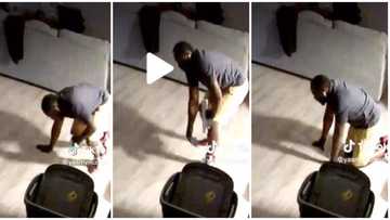 "Bless him Lord": Woman puts cameras in her house, catches her maintenance man unawares, video leaks