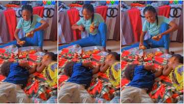 "Wake up": Young mother buys plenty fried chicken, eats the meat after her kids fell asleep in viral video