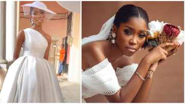 Wedding fashion: Bride melts hearts as she dazzles in court union dress with pockets