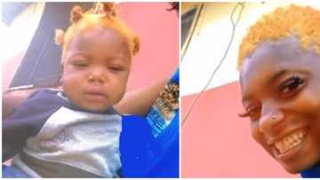 Mum dyes baby's hair blonde to match hers, netizens outraged by video: "Chemicals on that tender scalp"