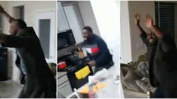 Hilarious video shows Nigerians in USA shouting Up NEPA after power outage is restored