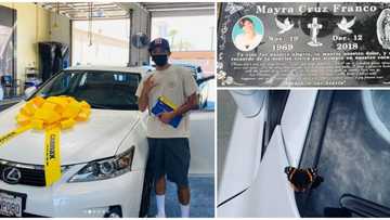 Man says his dead mum had visited him as he celebrated buying first car, shares video proof