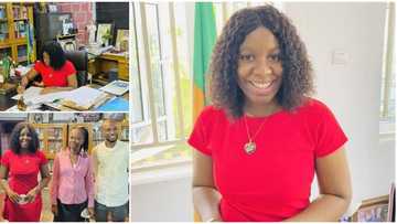 Cute photos as Nigerian lady becomes vice chancellor of her university after bagging perfect CGPA of 5.0