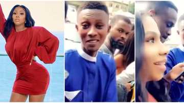 Mercy Eke in search of man who gave her his tag during 2019 BBNaija audition, shares video of them on queue