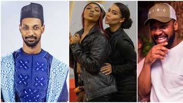 BBNaija: Arin, Saga, Angel, Maria, other housemates share kisses as they play truth or dare game