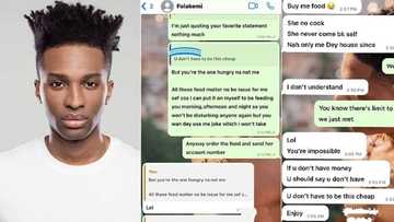 "I don order food 5 times": Nigerian man in 1-week talking stage with hungry lady exposes their chat