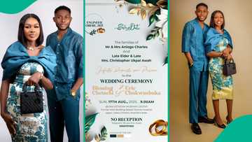 "No reception": Nigerian couple's wedding invitation goes viral over what was written on it