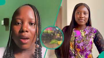 Lady raises alarm after spotting Nigerian cucumber vendor carrying out strange act at market