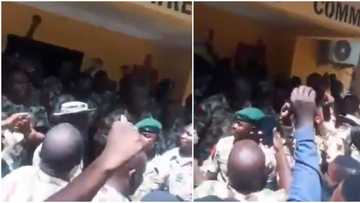 Farouk Yahaya: Video emerges as soldiers rejoice at the announcement of new chief of army staff