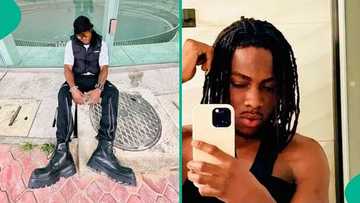 Nigerian mum laments over son's new physique after 4 months at gym, voice note trends