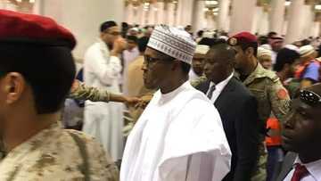 President Buhari arrives Saudi Arabia, commences Umrah (photos)