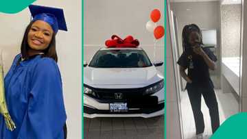 Nigerian lady working as nurse in Canada buys first car, reunites with family after 7 years