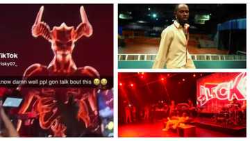 Black Sherif: Netizens question scary satanic signs at musician's New York concert