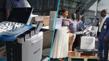 Nana Ama McBrown donates ultrasound machine, TV sets to the University Of Ghana Medical Centre