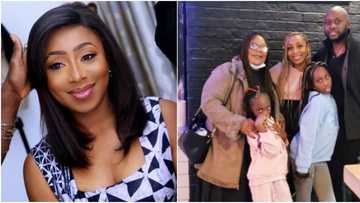 Dakore Egbuson and family holiday in Dubai after father-in-law's burial