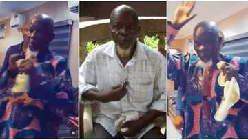 "Baba Kafaya no wan gree o": Video of 99-year-old actor Charles Olumo 'Agbako' fighting boxing goes viral