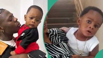 "He is Mohbad's carbon copy": Reactions as singer's son Liam clocks 7 months, video trends