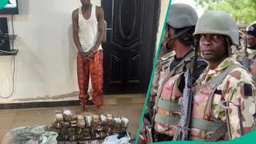 Troops arrest suspected kidnapper with N13 million cash, arms, heavy charms along Kaduna-Jos road