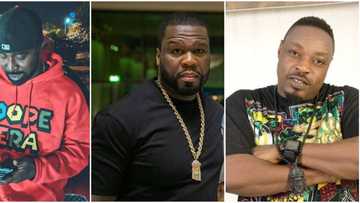 Rapper Eedris Abudlkareem reacts as former G Unit member gives a recount of his ugly exchange with 50 Cent