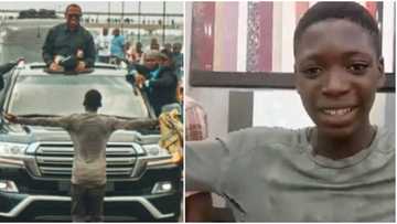 “Organic love”: Video as young Yoruba boy who stood in front of Peter Obi’s convoy at Lagos rally found