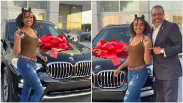My dad bought me this fine car because I graduated at 20 with high grades - Lady shows off gift (photos)