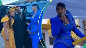 Annie Idbia meets the first lady of Zimbabwe as she speaks at conference, video melts hearts