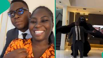 Unforgettable birthday: Nigerian wife stuns husband with mascot’s performance of Nigerian songs