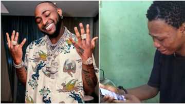 "Now I don blow": Young man breaks down into uncontrollable tears as Davido reposts his video on Instagram
