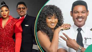 "Sweet": Omotola Jalade's hubby marks 28 yrs wedding anniversary, 56th birthday with throwback pics