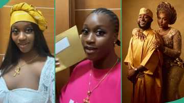 Chivido 2024: Young lady rejoices as she gets official IV for Davido's wedding with her name on it
