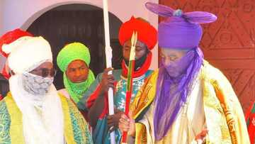 Bidiyo da hotunan sabon sarkin Zazzau ya kai wa sarkin Kano, Aminu Bayero, ziyara