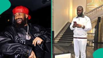 Troll rubbishes Phyno's song where he featured Hushpuppi, he responds: "Fear people wey no dey talk"