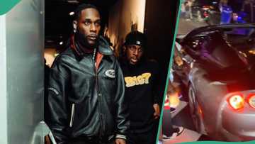 “Raise am”: Burna Boy flaunts new N638 million Ferrari, revs engine in impressive video