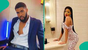 BBNaija S10: Mide and Bright's Steamy Moment Under the Sheet Gets Many Talking, "So Disappointed"
