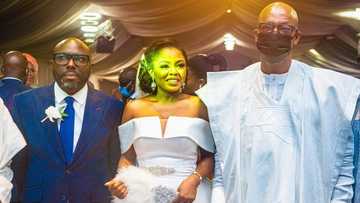 Hotunan bikin dan Obasanjo da bidiyon motar alfarmar da ya bai wa amaryarsa