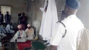 Tsohon Sarkin Kano, Sanusi, ya jagoranci Sallar Jumaa a Awe (Hotuna)