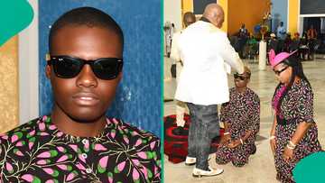 Aboy Chibuzor and his wife glow in new photos as they donate 200 chairs to OPM