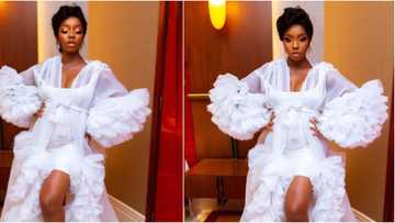 BBNaija: Bambam shows off her growing bump as she reveals she is expecting a child (photos)