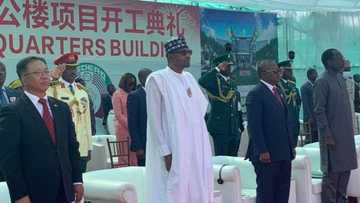 President Buhari lays foundation for new ECOWAS headquarters complex in Abuja, aide shares video