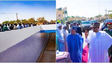 Katsina Youths Protest Hardship During Buhari’s Visit, Stone Officials