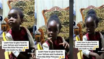 "Wife has returned": Daughter shows younger brother ways to respectfully serve father, TikTok video goes viral