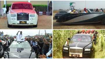 4 Nigerian monarchs who own Rolls-Royce cars, one has his customized like that of the Queen of England