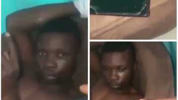 Bidiyo: Ɗan zanga-zanga ya saci wayar ma'aikaciyar jinya da ta kula da shi ya ɓoye cikin ɗan kamfai