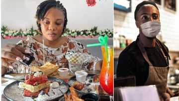 "For this Lagos?" Lady blows hot as waiter trashes her food worth over N10,000 at Lekki restaurant
