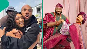 "Everybody lies": Rosy Meurer spotted with Charles Okocha, others amid rumour about her & Churchill