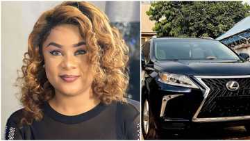 Nollywood's Uju Okoli acquires brand new Lexus ride, colleague Georgina Ibeh congratulates her