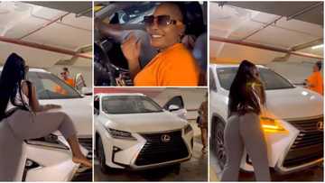 “She's shaking what bought it”: Actress Luchy Donalds shakes backside while hailing Nuella Njubigbo’s jeep