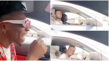 Lagos resident left astounded after sighting Mayorkun during traffic light stop (video)