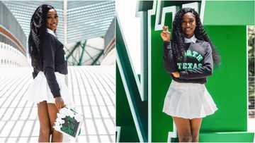 Pretty lady splashes her beauty all over social media after bagging degree in biochemistry