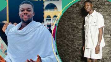 Cute Abiola mourns Mohbad one month after singer's death, fans react: “So fast”